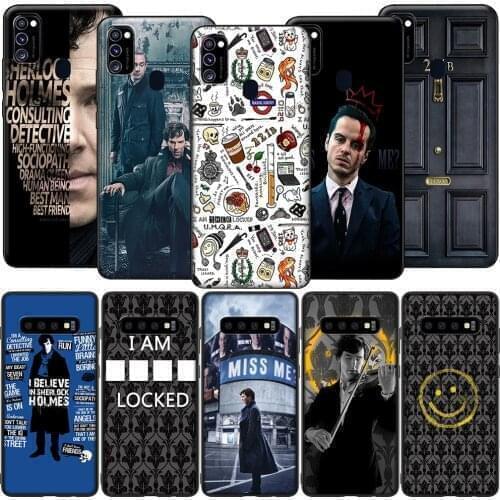 GX1 221B Sherlock Benedict Silicone Soft Case for Samsung S6 S7 Edge S8 S9 S10 S10E S20 Fe S21 S21s S30 Ultra Plus Lite