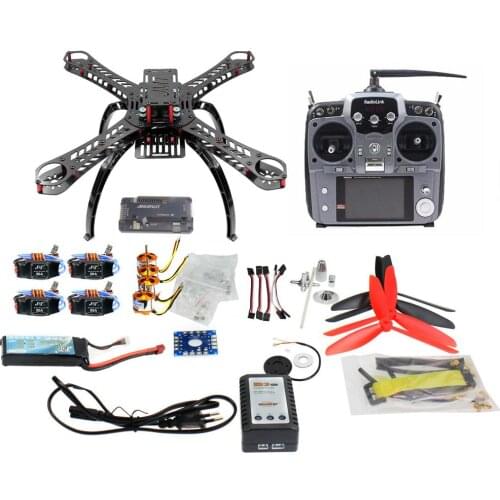 F14891-D 310 mm Fiberglass Frame DIY GPS Drone FPV Multicopter Kit Radiolink AT10 2.4G Transmitter APM2.8 1400KV Motor 30A ESC