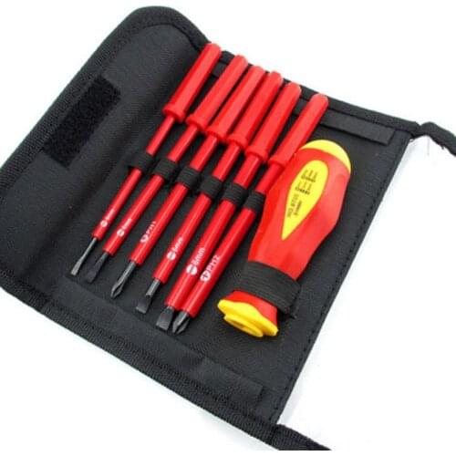 7pcs Insulated Screwdriver Set Electrician Hand Power Tools Set Of Screwdriver For Home Repair Electrician Repair Hand Tools