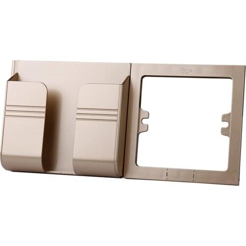 Wall Socket Phone Holder Smartphone Accessory Bracket Left And Right Card Slot Design Multifunctional Charging Storage Box