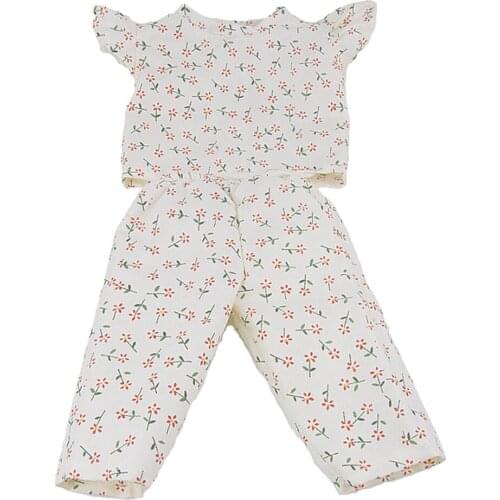 Doll Dress Floral Sleeveless Top & Pants for 18'' AG American Doll AG/Gotz Doll