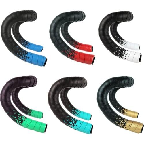 Bicycle Handlebar Rubber Tape Road Cycling Handle Belt Straps EVA PU Tape Anti-Vibration Racing Colorful Bike Handle Bar Tape