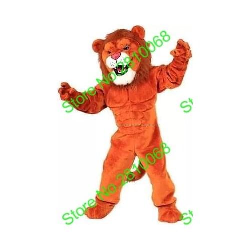 Syflyno Can be washed with water EVA Material Helmet MaKe orange Lion Mascot Costumes cartoon Apparel 398