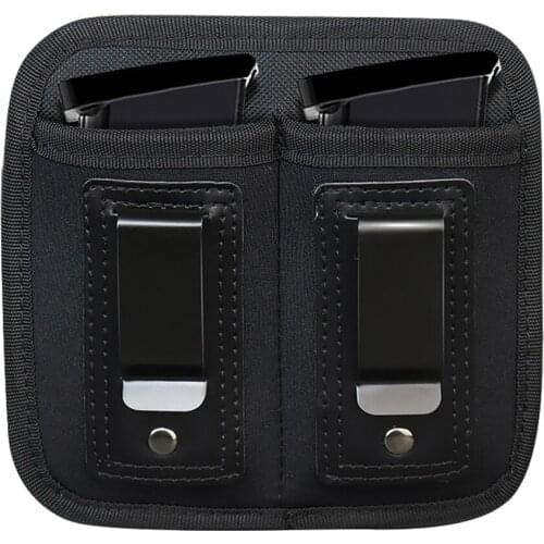 9mm tactical outdoor bag Neoprene Breathable/convenient Stealth double cartridge sheath