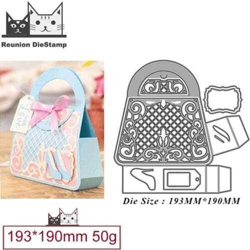 Cut Die New Christmas Fashion High Heels Handbag Metal Cutting Dies DIY Scrapbooking Steel Craft Die Cut Embossing Paper Cards