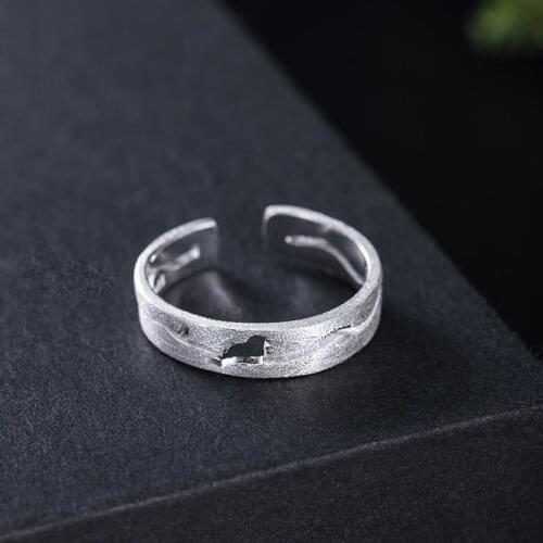 VLA 925 Sterling Silver Chinese Style Design Hollowed Out Bird Branch Ring For Womens Fashion Party Jewelry Accessories