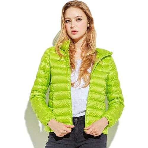 Winter Women blue Jackets Short Coat 2018 Warm Down parkas thicken oversized Hooded Cotton jacket Outerwear and Coats for lady