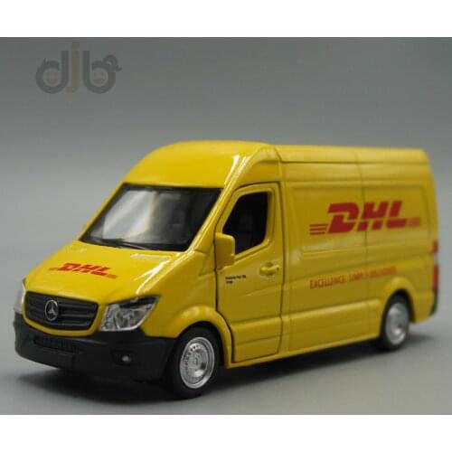 1:38 Diecast Metal Sprinter Van Minibus Model Pull Back Toy