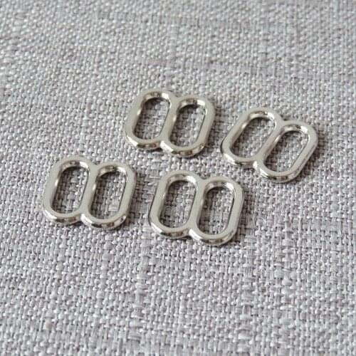 20Pcs 10mm Webbing DIY Cat Pet Collar Belt Loop Clasp Metal Sliders Tri-Glide Straps Buckle Garment Sewing Accessories Hardware