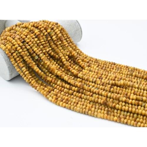 4X6mm AA Natural Smooth Golden Tiger Eye Abacus Beads For DIY necklace bracelet jewelry making 15 "free delivery