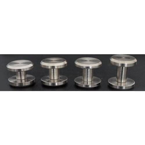 7pcs 5mm 8mm head diameter stainless steel belt screw bolt Flat head HD screws handmade leather male female bolts thread nail