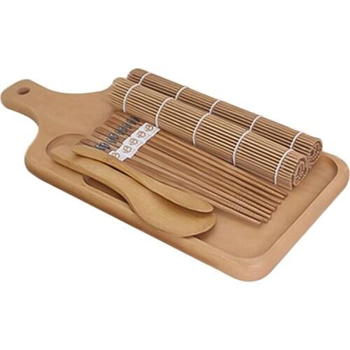 9pcs/set DIY Sushi Maker Set Rice Mold Kitchen Sushi Making Tool Kit Sushi Mold Cooking Tools Set For Sushi Roll Cooking Tools