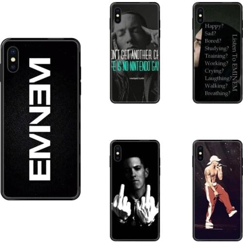 Free Shipping Black Soft TPU Cell Phone Cases Eminem Legacy Style Whoesell Retail For Huawei P40 P30 P20 P10 P9 P8 Lite Plus