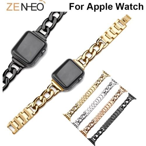 Crystal Stainless Steel Band for iWatch Series 4 3 2 1 strap bands for apple watch 40mm 44mm 42MM 38MM Link Bracelet Watch bands