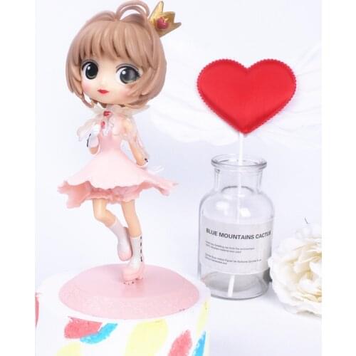 15CM Anime Lovely Card Captor SAKURA PVC Action Figures Toys Girls PVC Figure Model Girls Car Cake Decorations Gift