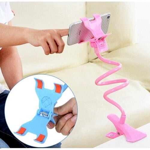 Universal Lazy Holder Arm Flexible Mobile Phone Stand Stents Holder Bed Desk Table Clip Gooseneck Bracket for Phone Muti Colors