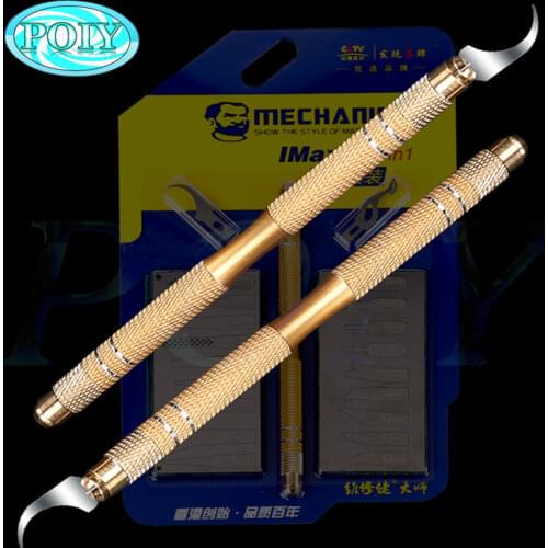 Imax9 20IN1 Glue Removal Tools With Cold Blade Knife for iPhone A7 A8 A9 A10 A11 Motherboard CPU IC Chip Side Glue Cleaner