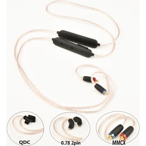 MMCX 0.78 2PIN QDC Bluetooth5.0 Wireless Module Earphone Upgrade Cable No bottom noise For ZS10 pro ZAX ZSX ZSN EDX SE215 UE900