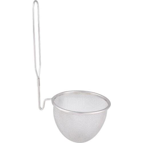Kitchen Filter Scoop Strainer Basket With Handle Spaghetti Noodle Colander Stainless Steel Mesh Oil Spill Spoon Filter Drainer