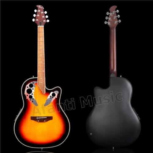 HOT! Afanti Music Super Roundback/ Carbon Fiber Back & Side Acoustic guitar (AFR-077)