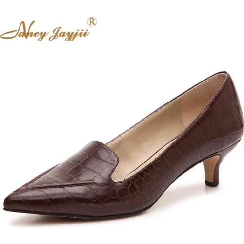 Woman High Heels Adult Lady Shoes Pure Color Ultra High Heels Pointed Toe Spring and Autumn Party Classic Fashion Mature 2019