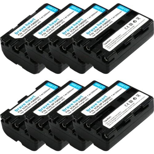 WHOLESALE 8PCS 2200mAH NP-FM500H NP FM500H FM500H Battery for Sony Alpha SLT A57 A65 A77 A99 A350 A550 A580 A900