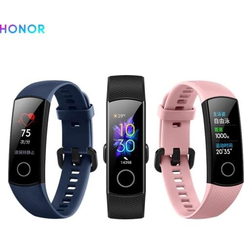 Original Honor Band 5 Globle Version Smart Wirstband Fitness Bracelet Tracker Pedometer Heart Rate Sleep Monitor Waterproof Band