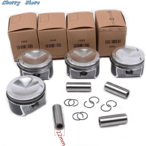 Φ82.51mm / Φ22mm Pistons & Rings Assembly For Seat Leon VW Golf Scirocco 2.0 TSI CDLC CDLG CDLF Audi S3 TTS 2.0TFSI 06D107066S