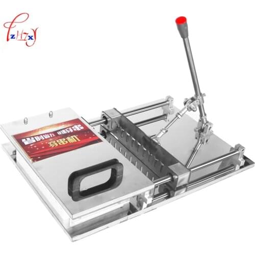 Semi-automatic wear mutton string machine business manual wear mutton string machine high efficiency 1pc