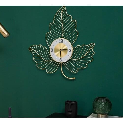 Modern Contracted Living Room Wall Clock Nordic Style Creative Wall Digital Clock Household Flowers Art Mute Reloj De Pared