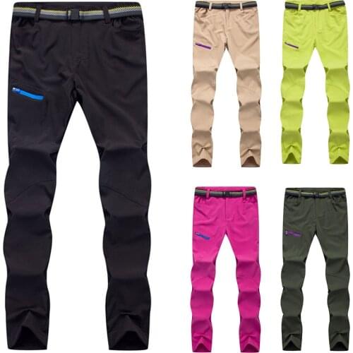 Cycling Womens Solid Waterproof Windproof Outdoor Sport Quick Drying Zipper Bicycle Pants Cool Girls Mountaineer Trouser Брюки