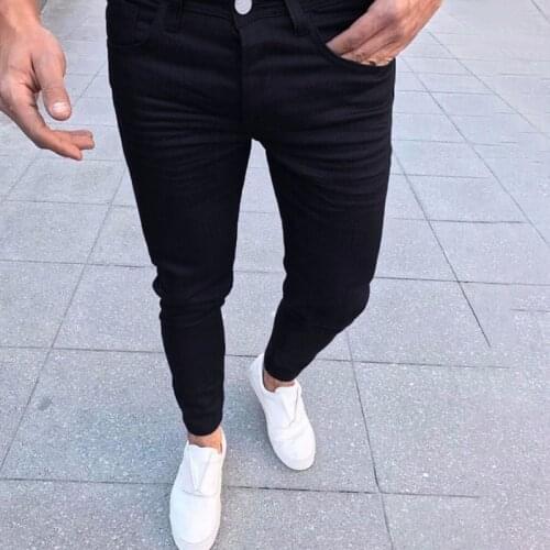 ZHUOFEI fashion pencil pants for men mid waist summer mens trousers good quality cloth for male casual