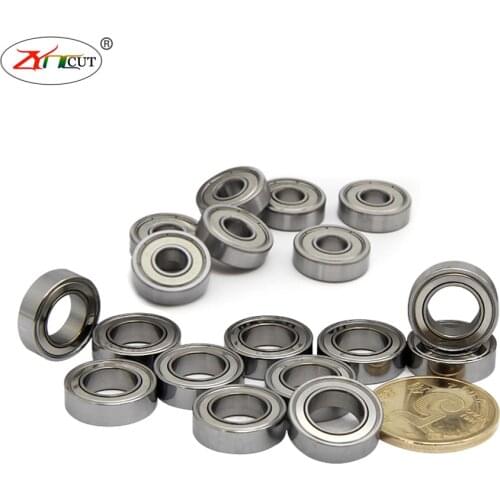 10Pcs/set MR106 MR126 686 696 606 626 636ZZ Double sided iron sheet seal Small diameter ball bearing with inner diameter of 6mm