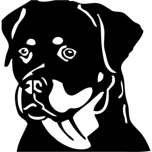 15.2*14.8CM Rottweiler Pet Dog Window Decoration Car Sticker Classic Funny Vinyl Decal Accessories C6-1455