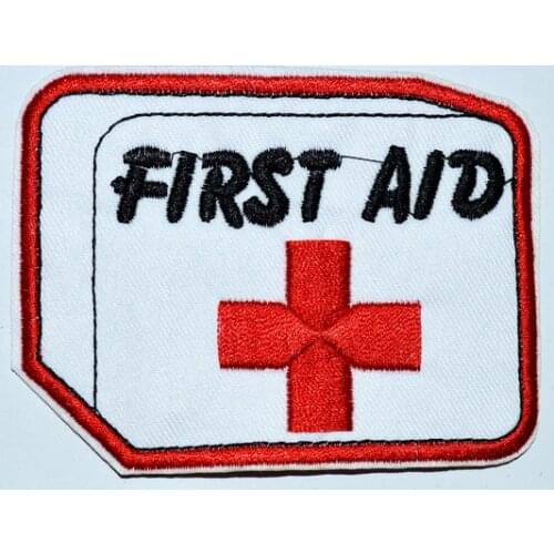 FIRST AID KIT RED CROSS Nurse, Profession,Medical,Medic Iron On patch (size is about 8.5 * 6.5 cm)