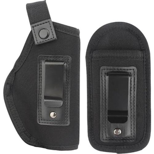 2pcs Universal Gun Holster Concealed Carry Holsters Belt Metal Clip Neoprene IWB Holster Airsoft Gun Bag For All Sizes Handguns