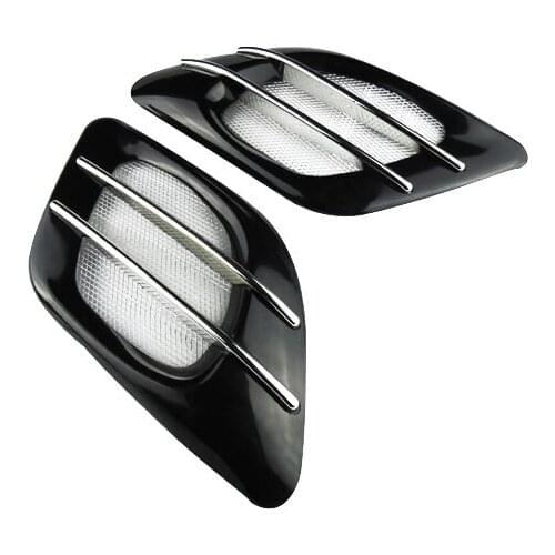 2 x BL universal Air Flow Intake Vent Hole Cover Duct Decor engine hood Sticker