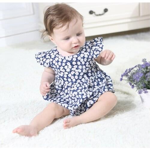 2020 TALLOLY hot style baby girl baby romper baby flying sleeve floral jumpsuit