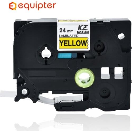 24mm Tze651 black on yellow Tz-651 Compatible for Brother P-touch Label Printers Laminated Tze Label Tape Tze-651 Tz651