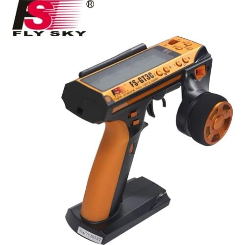FATJAY FlySky FS-GT3C 2.4G 3-Channel Transmitter with GR3E Receiver For RC Cars Boat Radio Transmitter Controller With Receiver