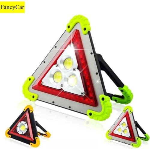 4 Mode 2colors Camping Traffic Triangle Folding Waterproof Warning Lights Emergency Situations Lamps Outdoor Tools