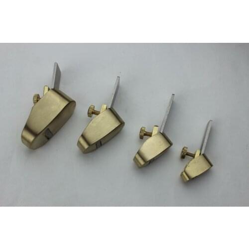 Hot sale 4 pcs various size Mini plane Copper Metal, violin woodworking tools