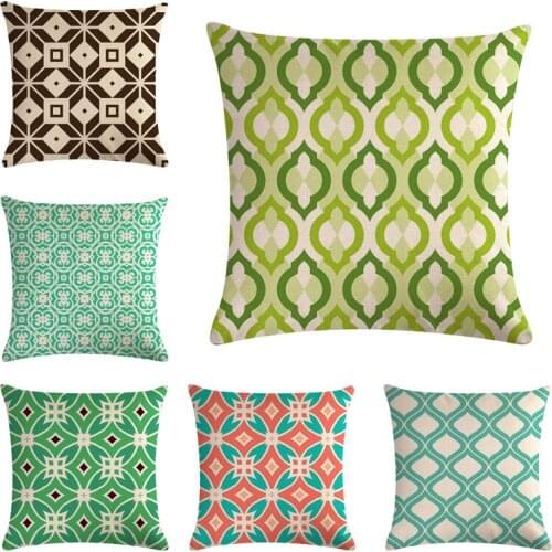 45*45cm Geometry Cushion Cover Home Car decorative throw pillows New Arrival Funda Cojines coussin custom Almofad B185