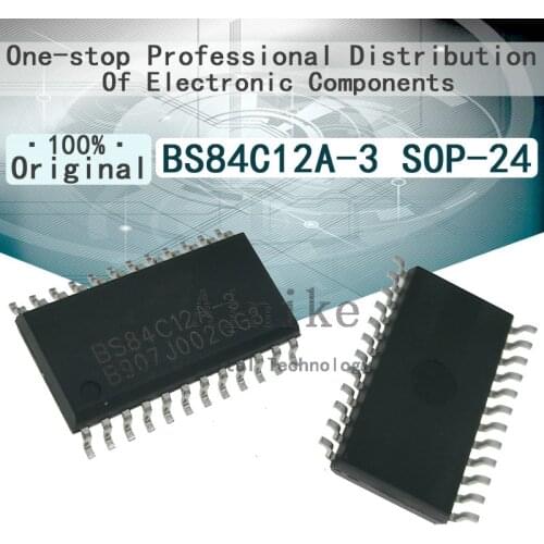 5/Pcs New Original BS84C12A-3 SOP-24 Touch button MCU with A D type 12 keys