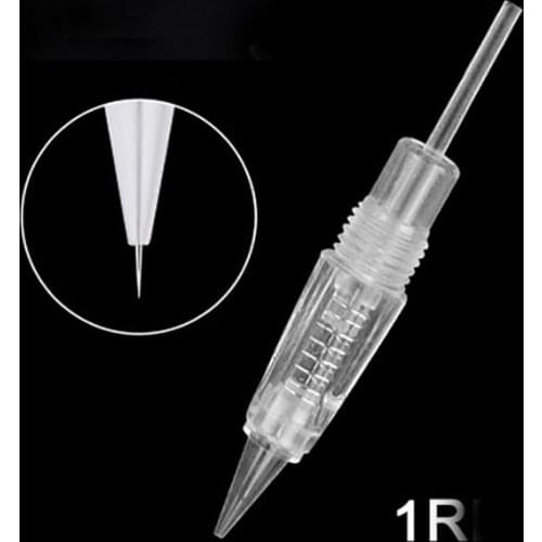 50pcs Microblading Screw Tattoo Cartridge Needle Eyebrow Lip Permanent Makeup Machine Pen V7 For Charmant Liberty Tattoo Machine