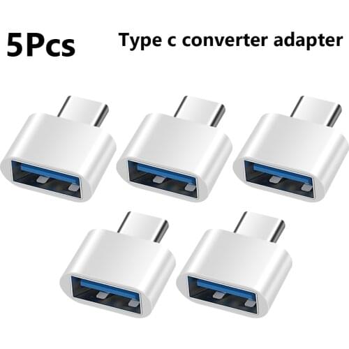 5/10pcs OTG Android Type-c To Micro USB Type C To Usb 3.0 Female Adapter Universal Mobile Phone Data Line Charging Converter