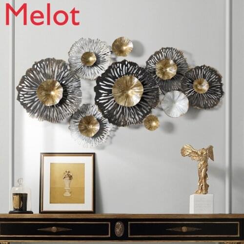 American Wrought Iron Wall Hanging Mural Home Livingroom Wall Sticker Accessories Hotel Club Decoration Crafts