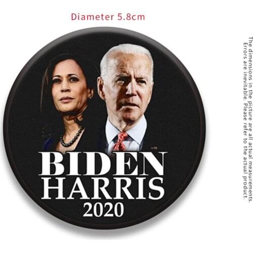 Candidate Biden Harris Brooches 2020 US Presidential Election Democratic Party Support Biden Collection Badge Collar Pin Badge
