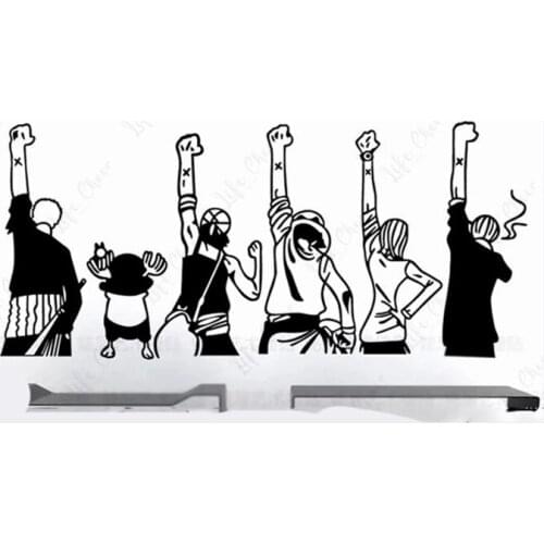 Cartoon Monkey Silhouette Wall Decal Vinyl Wall Stickers Decal Decor Home Decorative Decoration Anime Living Room Decor