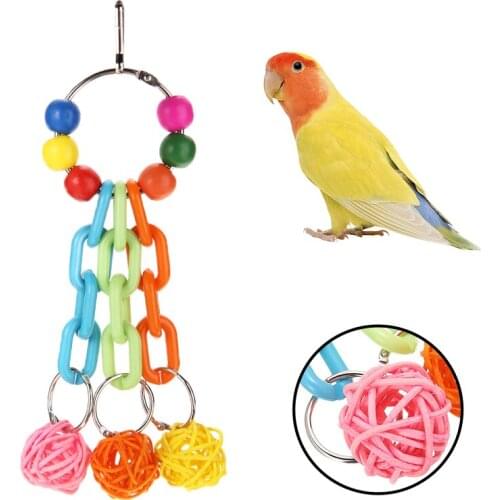 Parrot Toys Hanging Macaw Parrot Bite Toys Chewing Toy for Parrot Bird